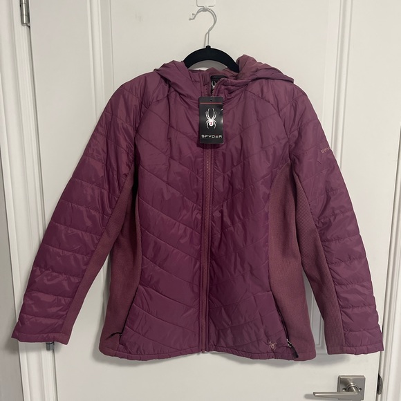 NWT - Spyder Women’s Hooded Quilted Jacket - Size XL - Picture 1 of 12